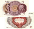 25 gulden 1945 Meisje in blauw 80-1a kwaliteit pr