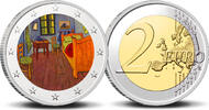 2 Euro 2 Euro munt kleur Van Gogh 4 De Slaapkamer -