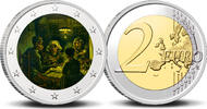 2 Euro 2 Euro munt kleur Van Gogh 6 De Aardappeleters -