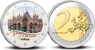 2 Euro 2 Euro munt kleur Basilica di San Marco Venezia -