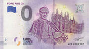 0 Euro 0 Euro biljet Duitsland 2019 - Pope Pius XI -