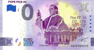 0 Euro 0 Euro biljet Vaticaan 2022 - Pope Pius XII -