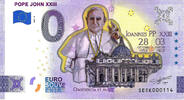 0 Euro 0 Euro biljet Vaticaan 2022 - Pope John XXIII KLEUR -