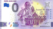 0 Euro 0 Euro biljet Vaticaan 2022 - Pope John XXIII -