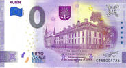 0 Euro 0 Euro biljet Tsjechië 2021 - Kunín -