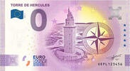 0 Euro 0 Euro biljet Spanje 2022 - Torre de Hercules -