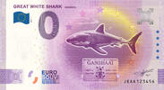 0 Euro 0 Euro biljet South Africa 2022 - Great White Shark Gansbaai -