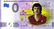 0 Euro 0 Euro biljet Polen 2021 - Muzeum Sportu Warszawie '74 KLEUR -