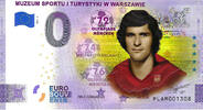 0 Euro 0 Euro biljet Polen 2021 - Muzeum Sportu Warszawie '72 KLEUR -
