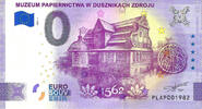 0 Euro 0 Euro biljet Polen 2021 - Muzeum Papiernictwa W Dusznikach Zdroju -
