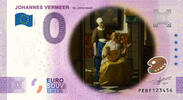 0 Euro 0 Euro biljet Nederland 2023 - Johannes Vermeer VIII De Liefdesbrief KLEUR -