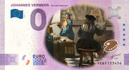 0 Euro 0 Euro biljet Nederland 2023 - Johannes Vermeer VII De Schilderkunst KLEUR -