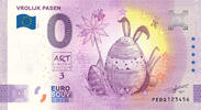 0 Euro 0 Euro biljet Nederland 2022 - Vrolijk Pasen ANNIVERSARY -