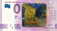 0 Euro 0 Euro biljet Nederland 2022 - Vincent van Gogh V Caféterras bij nacht KLEUR -