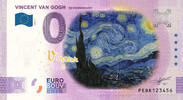 0 Euro 0 Euro biljet Nederland 2022 - Vincent van Gogh II De Sterrennacht KLEUR -