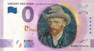 0 Euro 0 Euro biljet Nederland 2022 - Vincent van Gogh I Zelfportret KLEUR -
