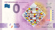 0 Euro 0 Euro biljet Nederland 2022 - Mondriaan Victory Boogie Woogie KLEUR -