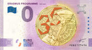 0 Euro 0 Euro biljet Nederland 2022 - Erasmus Programme KLEUR -