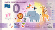 0 Euro 0 Euro biljet Nederland - Baby's eerste bankbiljet KLEUR ROZE -