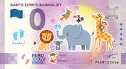 0 Euro 0 Euro biljet Nederland - Baby's eerste bankbiljet KLEUR BLAUW -