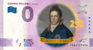 0 Euro 0 Euro biljet Nederland 2022 - 250 jaar Koning Willem I KLEUR -