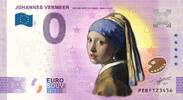 0 Euro 0 Euro biljet Nederland 2021 - Vermeer Meisje met de Parel KLEUR -