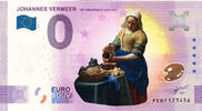 0 Euro 0 Euro biljet Nederland 2021 - Vermeer Het Melkmeisje KLEUR -