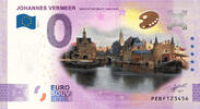 0 Euro 0 Euro biljet Nederland 2021 - Vermeer Gezicht op Delft KLEUR -