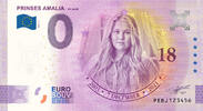 0 Euro 0 Euro biljet Nederland 2021 - Prinses Amalia 18 jaar ANNIVERSARY -