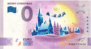 0 Euro 0 Euro biljet Nederland 2021 - Merry Christmas KLEUR -