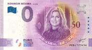 0 Euro 0 Euro biljet Nederland 2021 - Koningin Máxima 50 jaar ANNIVERSARY -