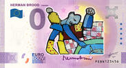 0 Euro 0 Euro biljet Nederland 2021 - Herman Brood Fishing KLEUR -