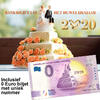 0 Euro 0 Euro biljet Nederland 2020 - Bankbiljet uit het huwelijksjaar in cadeauverpakking -