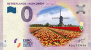 0 Euro 0 Euro biljet Nederland 2019 - Keukenhof Tulip Fields KLEUR -