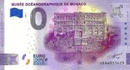 0 Euro 0 Euro biljet Monaco 2020 - Musee Oceanographique building ANNIVERSARY -