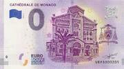 0 Euro 0 Euro biljet Monaco 2019 - Cathédrale de Monaco -