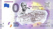 0 Euro 0 Euro biljet Kroatië 2019 - Dubrovnik KLEUR -