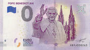 0 Euro 0 Euro biljet Duitsland 2019 - Pope Benedict XVI -