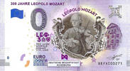 0 Euro 0 Euro biljet Duitsland 2019 - 300 Jahre Leopold Mozart KLEUR -