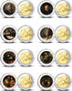2 Euro 2 Euro munten kleur Rembrandt 1/8 complete set -