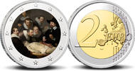 2 Euro 2 Euro munt kleur Rembrandt - De anatomische les -