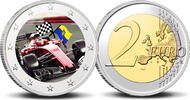 2 Euro 2 Euro munt kleur Dutch GP Zandvoort -