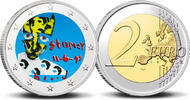 2 Euro 2 Euro munt kleur Herman Brood Stoney -