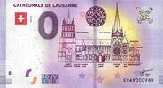 0 Euro 0 Euro biljet Zwitserland 2019 - Cathedrale de Lausanne -