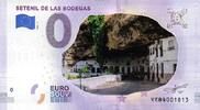 0 Euro 0 Euro biljet Spanje 2018 - Setenil de Las Bodegas - KLEUR -