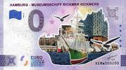0 Euro 0 Euro biljet Duitsland 2023 - Hamburg- Museumsschiff Rickmer Rickmers KLEUR -