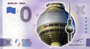 0 Euro 0 Euro biljet Duitsland 2023 - Berlin KLEUR -