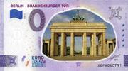 0 Euro 0 Euro biljet Duitsland 2022 - Berlin - Brandenburger tor KLEUR -