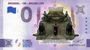 0 Euro 0 Euro biljet België 2022 - Brussel -100- Bruxelles KLEUR -