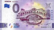 0 Euro 0 Euro biljet Italië 2023 - Venezia - Ponte di Rialto -